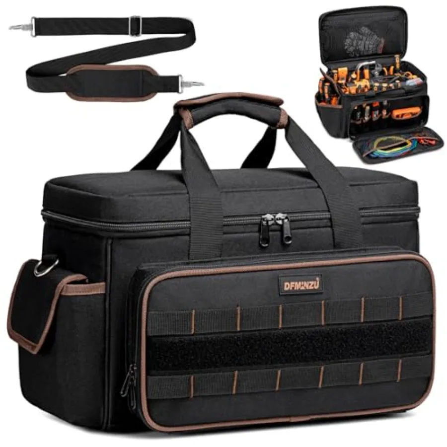 17 Inch Heavy Duty Tool Bags for Men Women 20 Pockets Portable Tool Bag with Adjustable Shoulder Strap Wide Mouth Tool Bag Orga
17 Inch Heavy Duty Tool Bags for Men Women 20 Pockets Portable Tool Bag with Adjustable Shoulder Strap Wide Mouth Tool Bag Orga