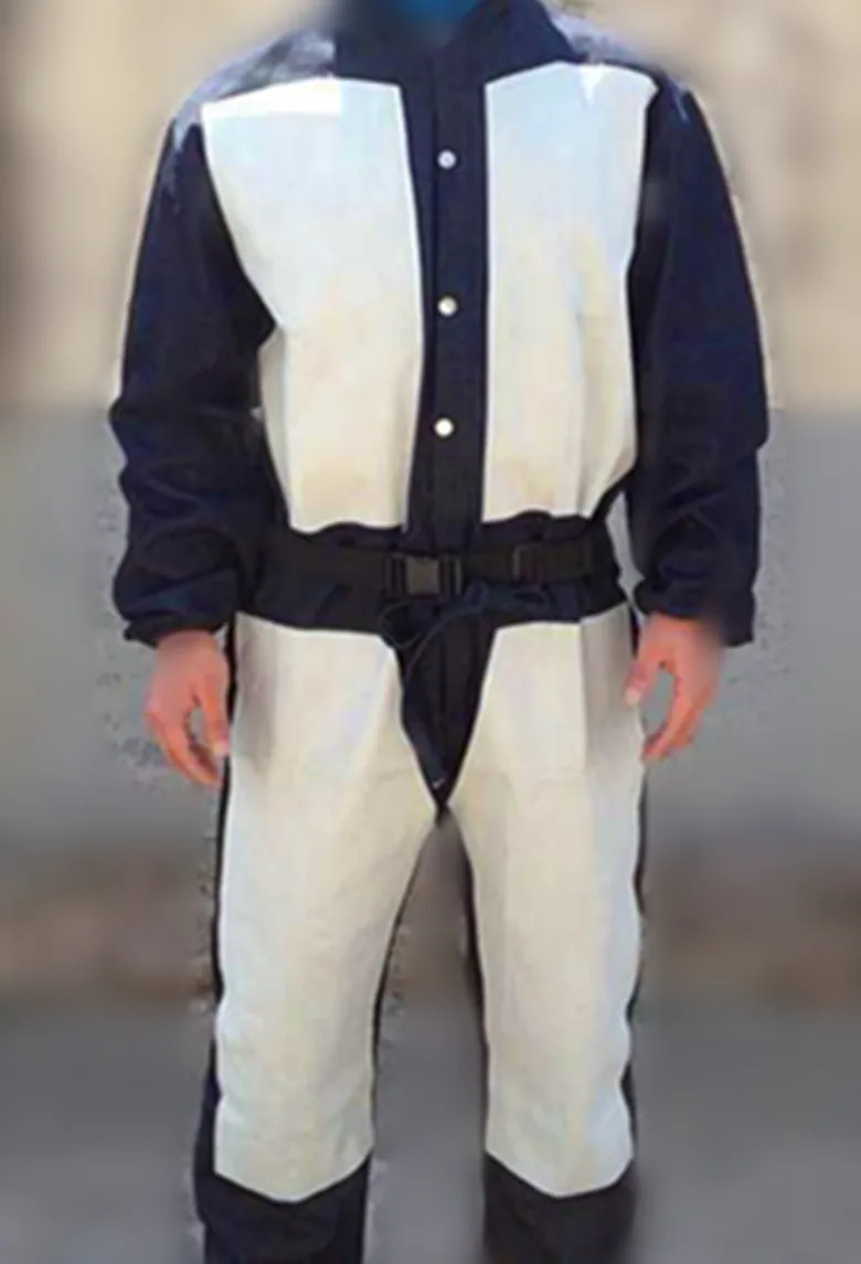 Leather canvas one-piece full-body sandblasting suit, sandblasting suit, painting protective spraying overalls, special for san
Leather canvas one-piece full-body sandblasting suit, sandblasting suit, painting protective spraying overalls, special for san