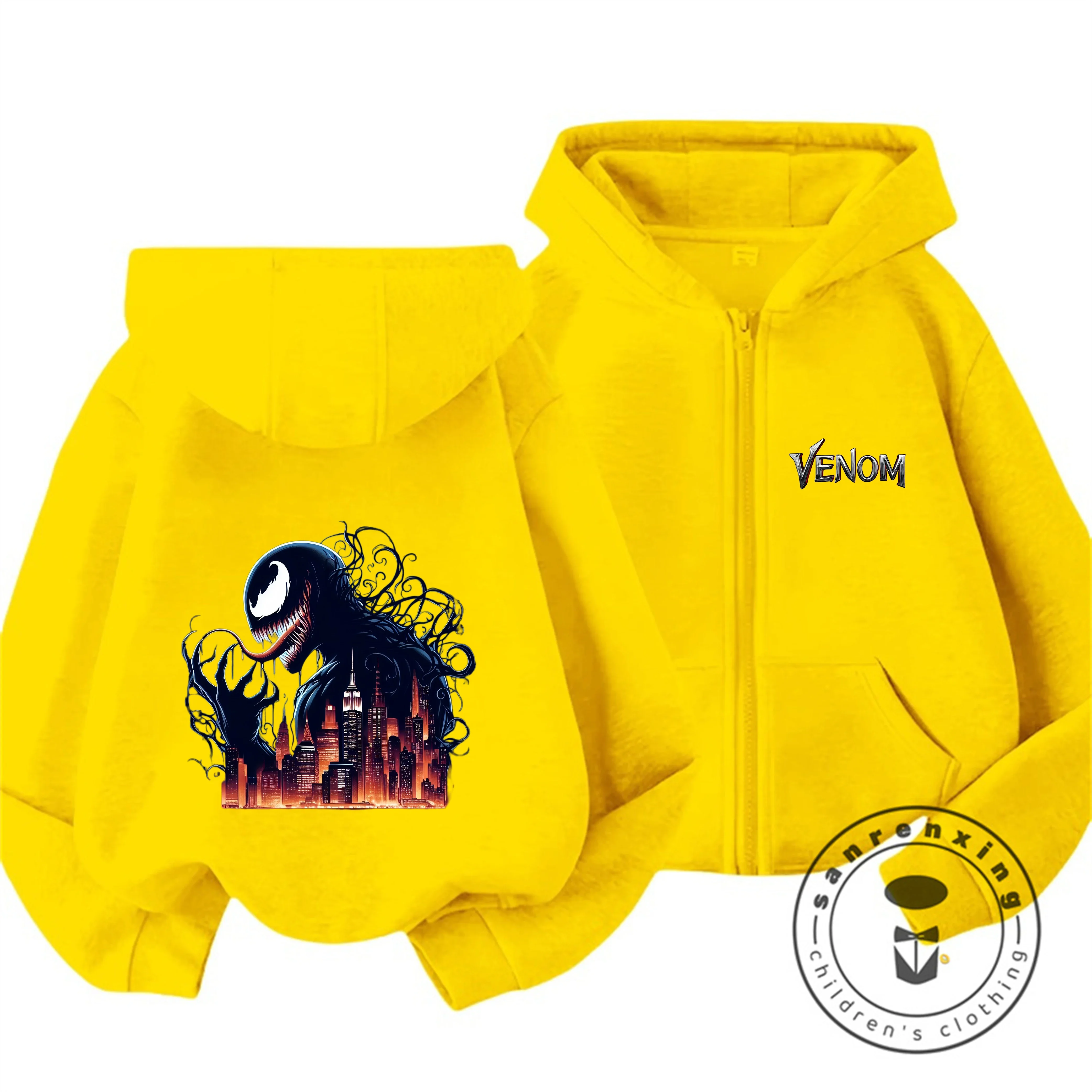 Autumn Winter New Venom Kids Zip Up Hoodie Cute Kawaii Trendy Cartoon Hooded Sweatshirt 3-14 Years
Autumn Winter New Venom Kids Zip Up Hoodie Cute Kawaii Trendy Cartoon Hooded Sweatshirt 3-14 Years