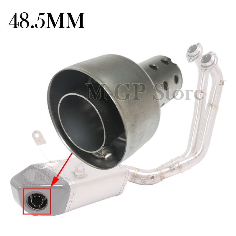 48.5MM Skates Motorcycle Escape Moto Pipe DB Killer Stainless Steel Muffler Silencer For MT07 MT09 Z650 NK400 Bottom Box Exhaust
48.5MM Skates Motorcycle Escape Moto Pipe DB Killer Stainless Steel Muffler Silencer For MT07 MT09 Z650 NK400 Bottom Box Exhaust