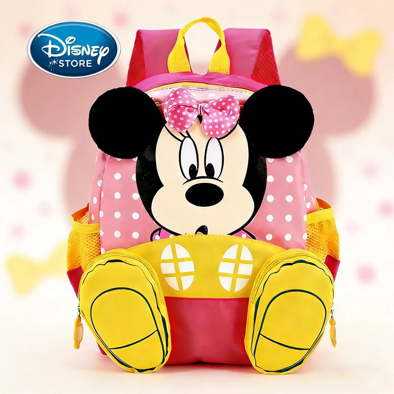 3D рюкзак Disney Minnie Mouse для малышей - розовая детская школьная сумка в горошек с регулируемыми ремнями, милая школьная сумка для детского сада
3D рюкзак Disney Minnie Mouse для малышей - розовая детская школьная сумка в горошек с регулируемыми ремнями, милая школьная сумка для детского сада