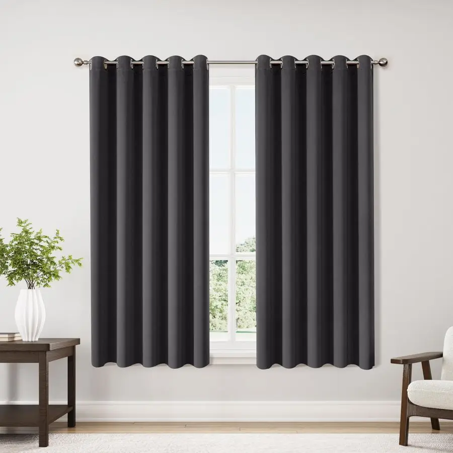 Blackout Curtains 70 inches Wide for Bedroom 2 Panels Set Extra Wide Grommet Thermal Insulated Room Darkening Curtains for Livin
Blackout Curtains 70 inches Wide for Bedroom 2 Panels Set Extra Wide Grommet Thermal Insulated Room Darkening Curtains for Livin