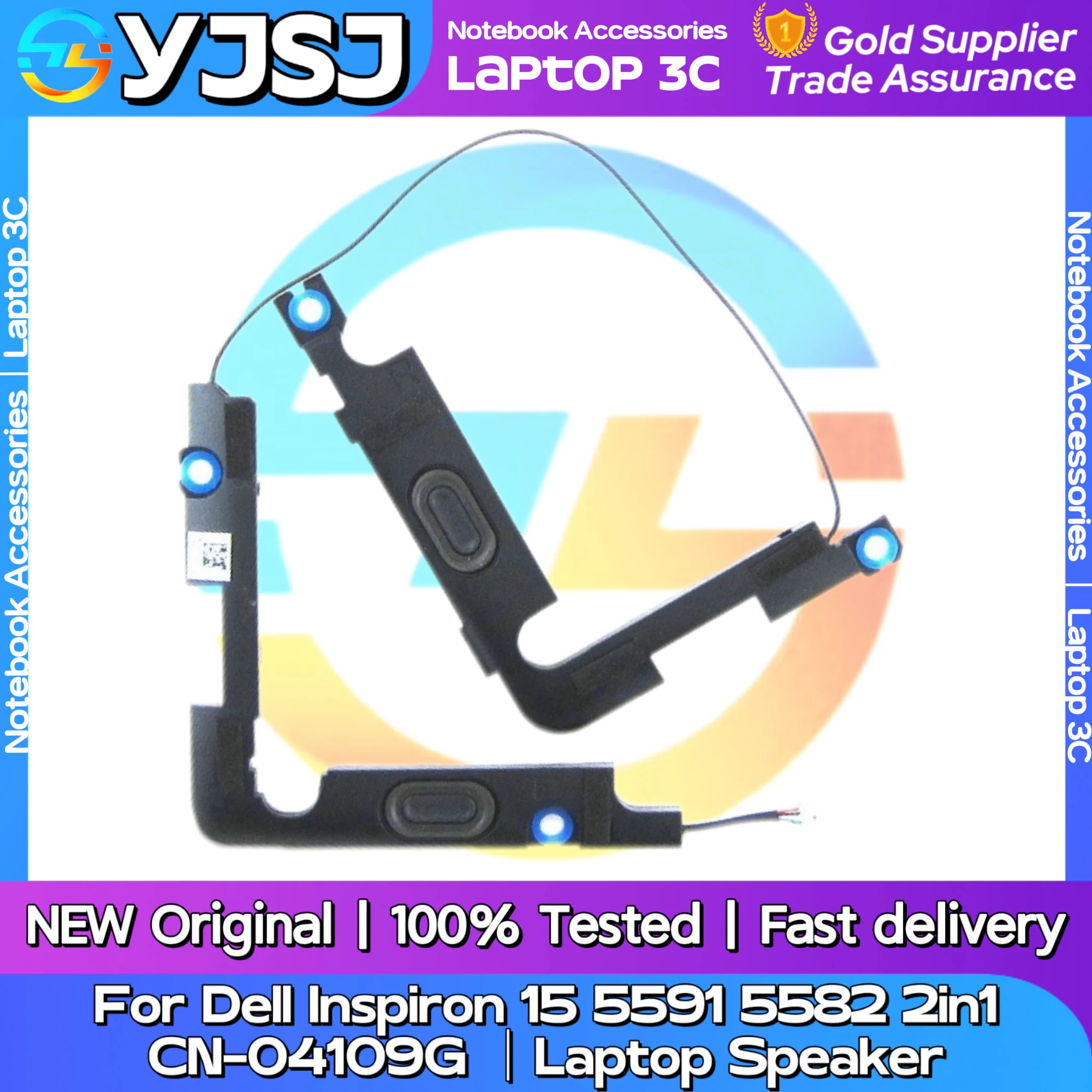 New Original Laptop Notebook Audio Speaker For Dell Inspiron 15 5591 5582 2in1 built-in speaker horn audio CN-04109G
New Original Laptop Notebook Audio Speaker For Dell Inspiron 15 5591 5582 2in1 built-in speaker horn audio CN-04109G