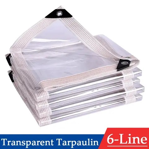 Nuovo aggiornamento tela trasparente in PVC telone trasparente per esterni piante grasse da giardino copertura pergola frangivento telo impermeabile