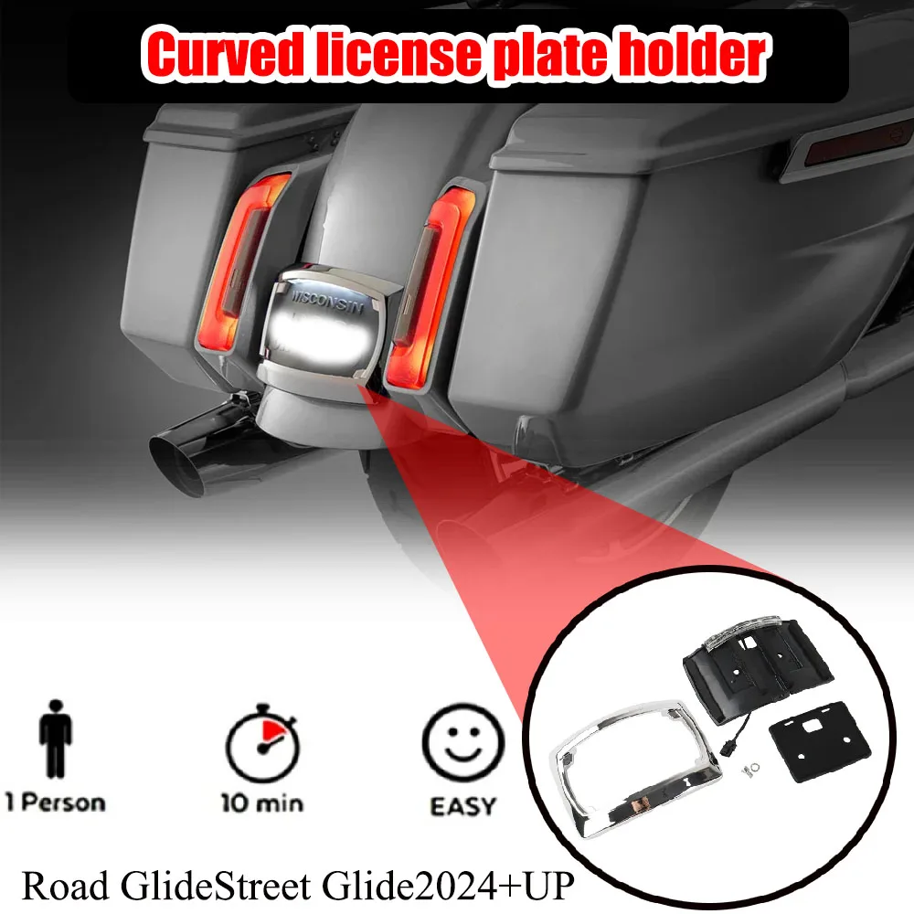 NewMotorcycle Curved License Plate Frame Relocation LED Light FITFor Harley Road Glide ST Electra Glide CVO Street Glide20232024
NewMotorcycle Curved License Plate Frame Relocation LED Light FITFor Harley Road Glide ST Electra Glide CVO Street Glide20232024