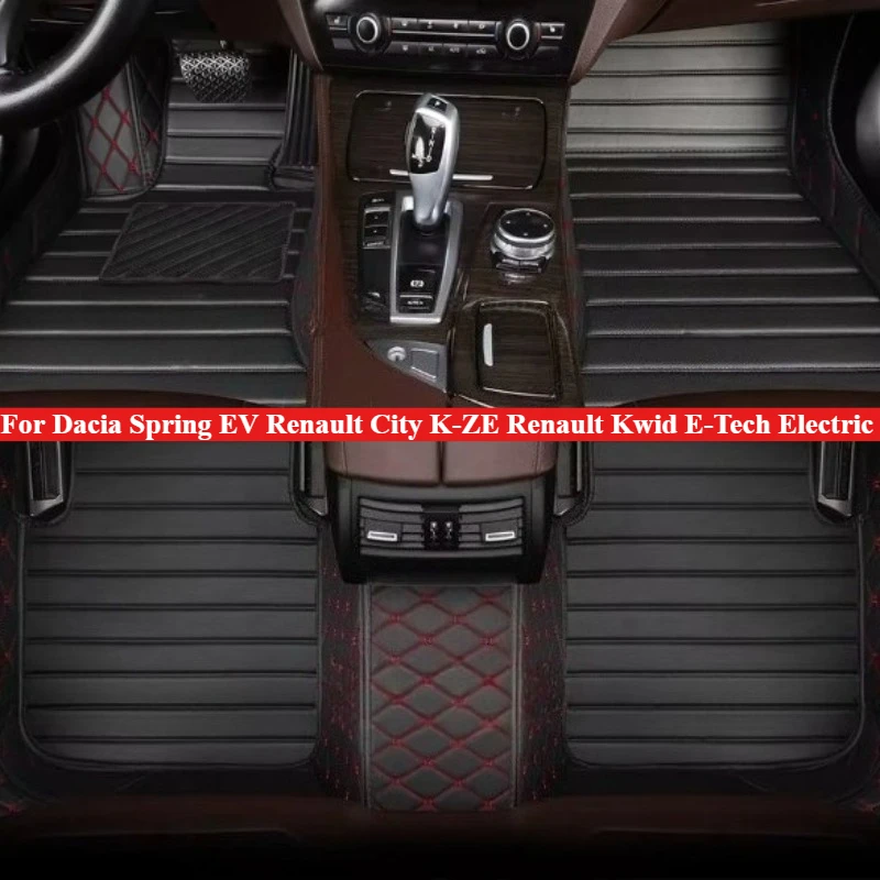 Custom Car Floor Mats For Dacia Spring EV Renault City K-ZE Renault Kwid E-Tech Electric 2000-2023-2026 Trunk Pad Foot leather
Custom Car Floor Mats For Dacia Spring EV Renault City K-ZE Renault Kwid E-Tech Electric 2000-2023-2026 Trunk Pad Foot leather