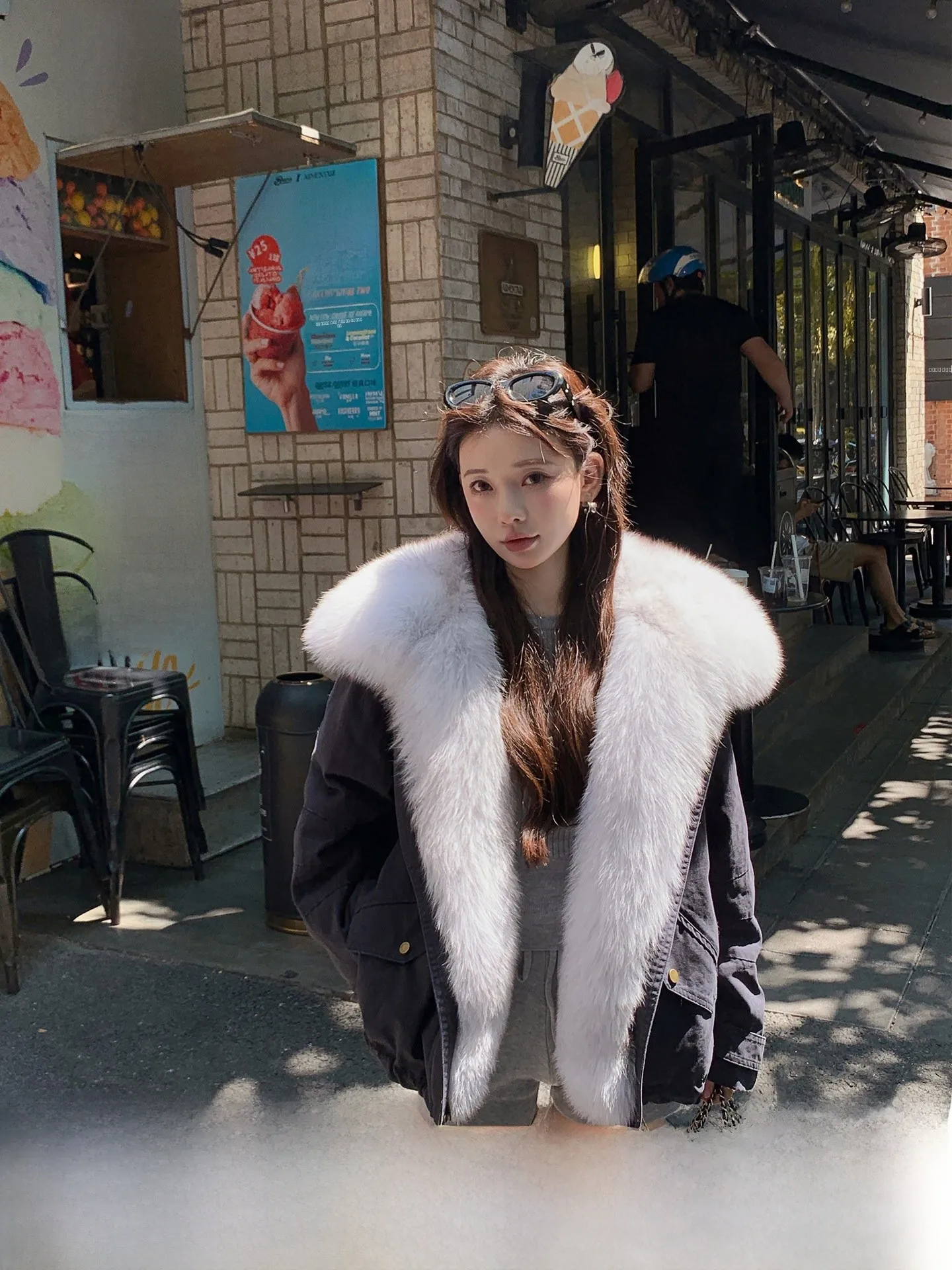 Warm Fur Collar down Parka Coat ort Young Sle Fem Korean Version Thiened Chinese Production Daily Wear YANNA
Warm Fur Collar down Parka Coat ort Young Sle Fem Korean Version Thiened Chinese Production Daily Wear YANNA