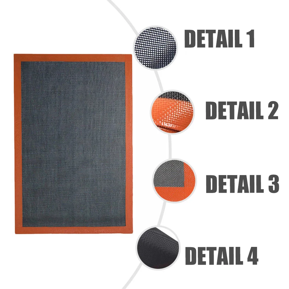 2 Pcs Silicone Baking Mat 30x40cm Black Reusable Heat Resistant Oven Pastry Pad Baking Sheet Kitchen Ware
2 Pcs Silicone Baking Mat 30x40cm Black Reusable Heat Resistant Oven Pastry Pad Baking Sheet Kitchen Ware