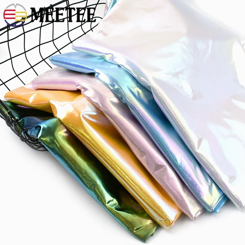 45/90*1.45m Laser Stretch Fabric for Bag Clothes Sewing Metallic Foil Fabrics Cloth Spandex Party Costume DIY Craft Accessories
45/90*1.45m Laser Stretch Fabric for Bag Clothes Sewing Metallic Foil Fabrics Cloth Spandex Party Costume DIY Craft Accessories