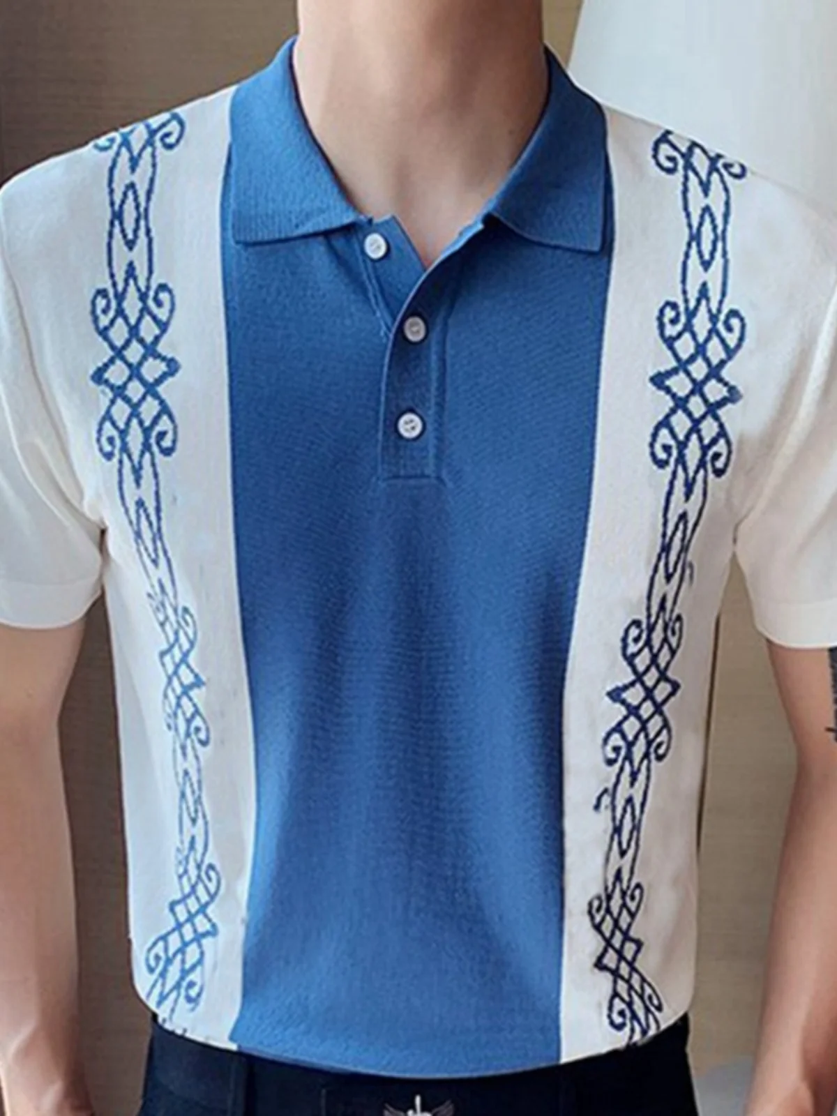 Men's Printed Striped irt Casual Faion Urban Sle Polyester Fiber Breathable ort Sve Turn-down Collar Special Wide Fit
Men's Printed Striped irt Casual Faion Urban Sle Polyester Fiber Breathable ort Sve Turn-down Collar Special Wide Fit