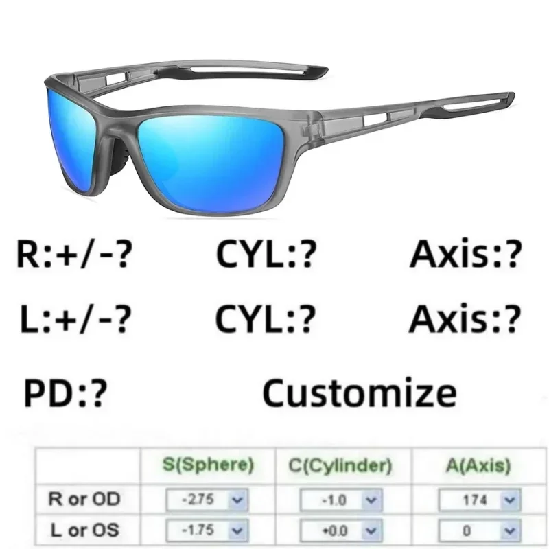 Customized Myopia Prescription Sunglasses Male Sun Glasses Men Polarized Sunglasses Hyperopia Astigmatism Correction Sunglasses
Customized Myopia Prescription Sunglasses Male Sun Glasses Men Polarized Sunglasses Hyperopia Astigmatism Correction Sunglasses