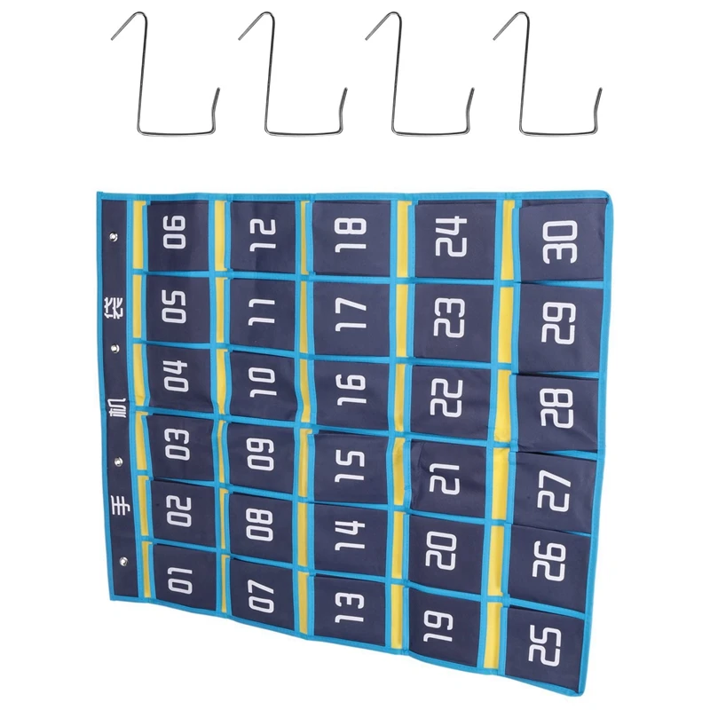 6X 30 Numbered Pockets Chart Cell Phone Hanging Organizer Hanging Storage Bag For Classroom Calculator Phone Holders-AC47
6X 30 Numbered Pockets Chart Cell Phone Hanging Organizer Hanging Storage Bag For Classroom Calculator Phone Holders-AC47