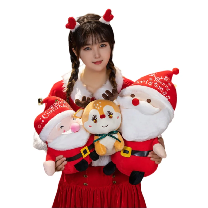Kawaii Christmas Series Santa Plush Toy Elk Stuffed Soft Cute Pillow Christmas Tree Gift Decoration Creative Funny Gift For Kid
Kawaii Christmas Series Santa Plush Toy Elk Stuffed Soft Cute Pillow Christmas Tree Gift Decoration Creative Funny Gift For Kid