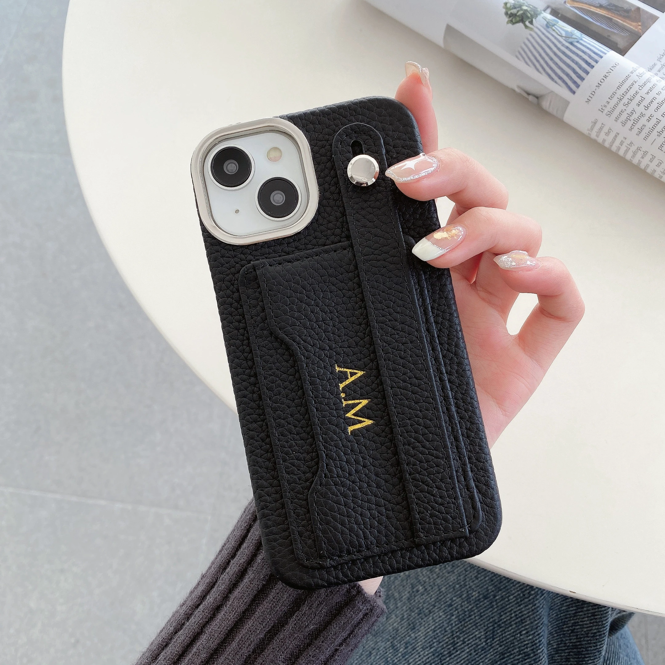Genuine leather Phone case custom name letter card holder business card wristband personalized for iPhone15 14 13 12ProMax
Genuine leather Phone case custom name letter card holder business card wristband personalized for iPhone15 14 13 12ProMax