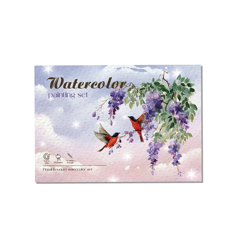 Birds Element Watercolor Paint Set Detailed Steps 20 Illustrations Coloring Book Lifelike Interactive Painting Workbook
Birds Element Watercolor Paint Set Detailed Steps 20 Illustrations Coloring Book Lifelike Interactive Painting Workbook