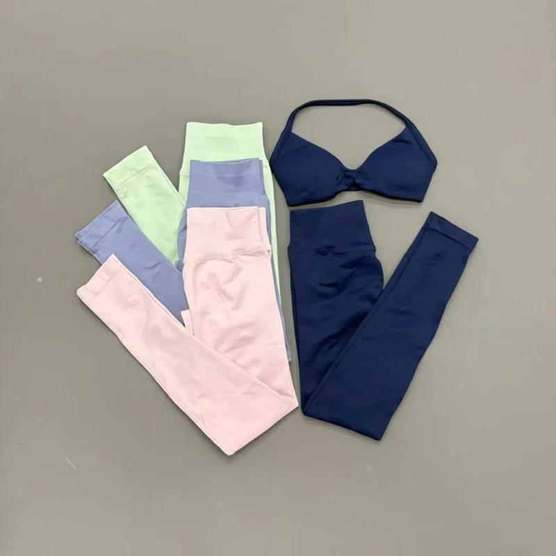 2 Piece Workout Sets Women Low Waist Backless Halter Bra Scrunch Bum Pants Seamless Butt Lifting Yoga Gym Sportswear
2 Piece Workout Sets Women Low Waist Backless Halter Bra Scrunch Bum Pants Seamless Butt Lifting Yoga Gym Sportswear