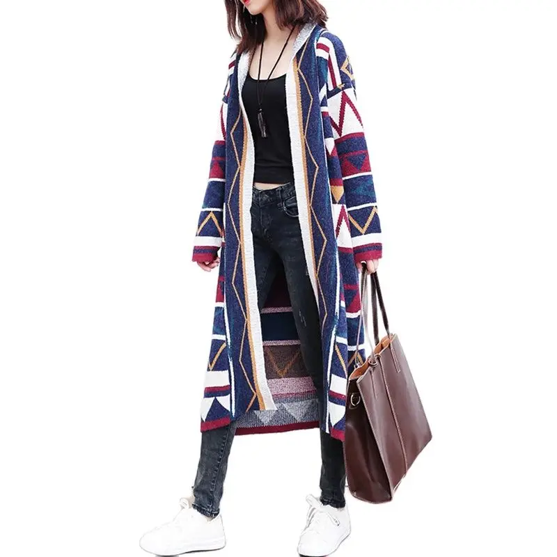 Autumn Winter Mid-Long Cardigan Sweater Coat Women 2023 New Loose V-Neck Jacket Fashion Printing Long Sleeve Outerwear Female
Autumn Winter Mid-Long Cardigan Sweater Coat Women 2023 New Loose V-Neck Jacket Fashion Printing Long Sleeve Outerwear Female