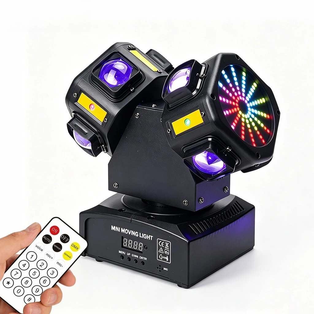 Новый двухголовочный вращающийся прожектор 2026 года, RGB LED лазерный DMX512 28CH светильник для дискотек, клубов и вечеринок с звуковым управлением
Новый двухголовочный вращающийся прожектор 2026 года, RGB LED лазерный DMX512 28CH светильник для дискотек, клубов и вечеринок с звуковым управлением