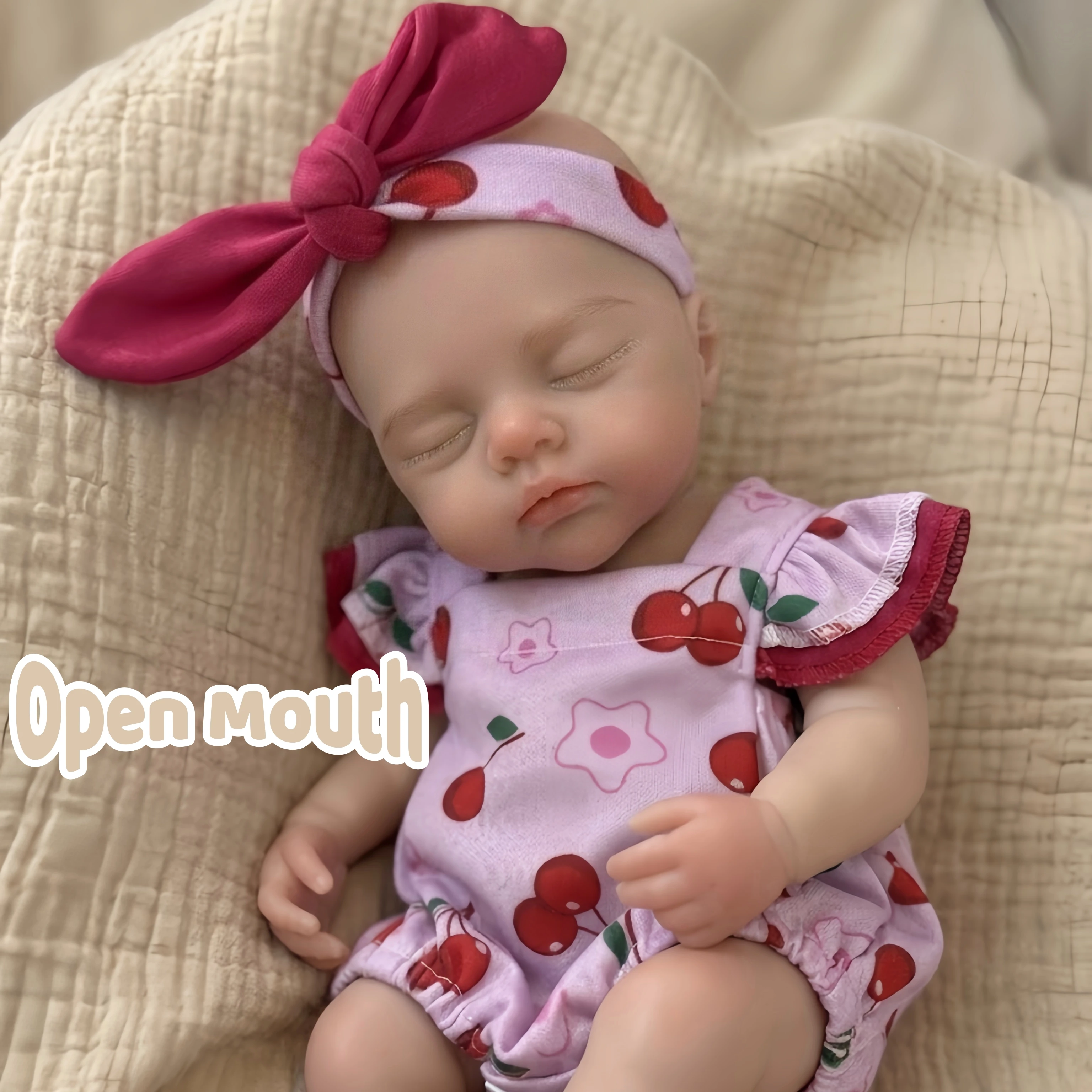 13 Inch / 33cm Open Mouth Washable Full Silicone Reborn Girl Irys 3D Painted Skin Lifelike Newborn Bebe Reborn De Silicona
13 Inch / 33cm Open Mouth Washable Full Silicone Reborn Girl Irys 3D Painted Skin Lifelike Newborn Bebe Reborn De Silicona