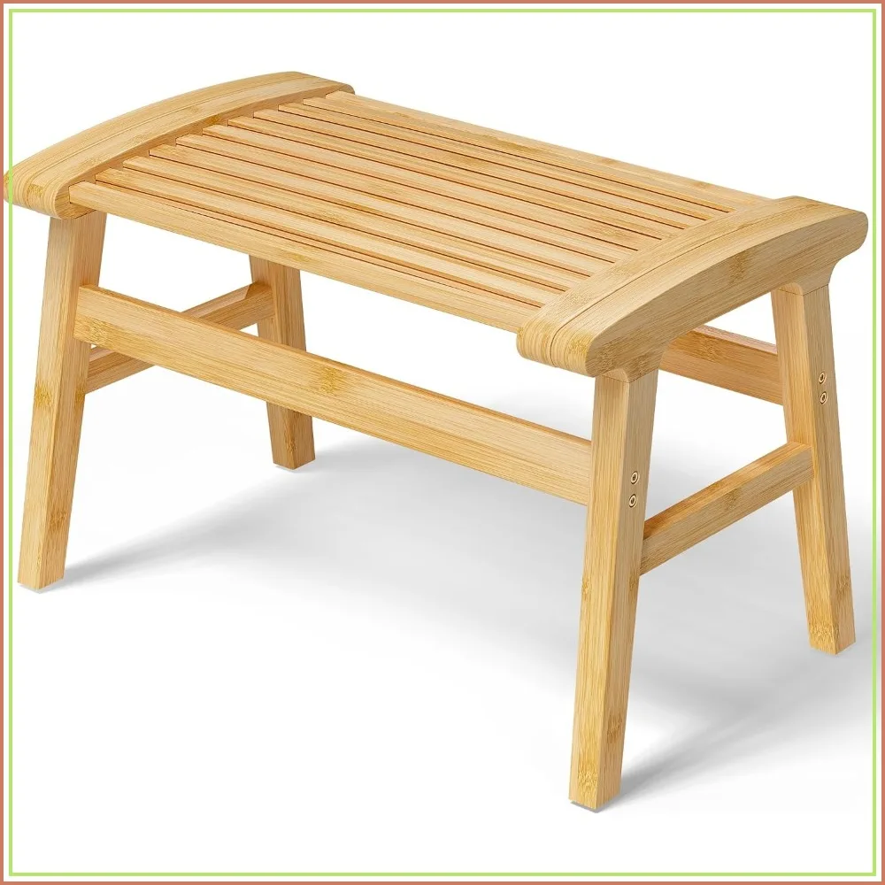 Bamboo Shower Chair 350 lbs Capacity, Non-Slip Waterproof Shower Bench for Elderly, Disabled, Sturdy Bathroom Seat
Bamboo Shower Chair 350 lbs Capacity, Non-Slip Waterproof Shower Bench for Elderly, Disabled, Sturdy Bathroom Seat