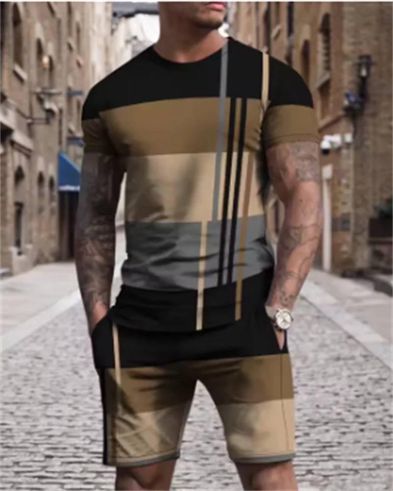Outdoor Trendy Men's Suit Simple Letter Rose Patchwork Color Round Neck Short Sleeve Shorts Comfortable and breathable material
Outdoor Trendy Men's Suit Simple Letter Rose Patchwork Color Round Neck Short Sleeve Shorts Comfortable and breathable material
