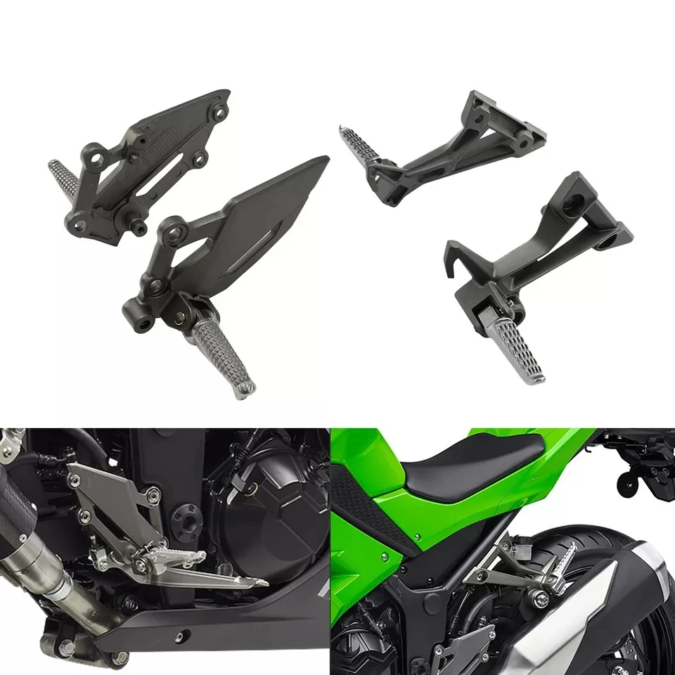 Передние и задние Подножки подножки Кронштейн подходит для Kawasaki Ninja 300 EX300 2013 2014 2015 2016 2017 мотоцикла
Передние и задние Подножки подножки Кронштейн подходит для Kawasaki Ninja 300 EX300 2013 2014 2015 2016 2017 мотоцикла