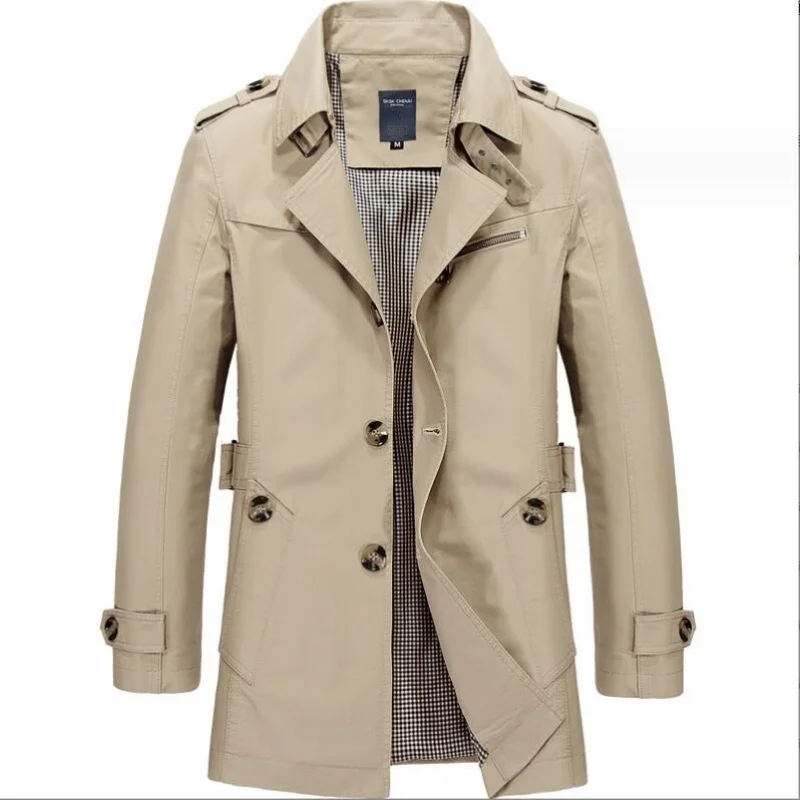 New Men Fashion Jacket Coat Spring Brand Men's Casual Fit Overcoat Jacket Solid Color Trench Coat Male
New Men Fashion Jacket Coat Spring Brand Men's Casual Fit Overcoat Jacket Solid Color Trench Coat Male
