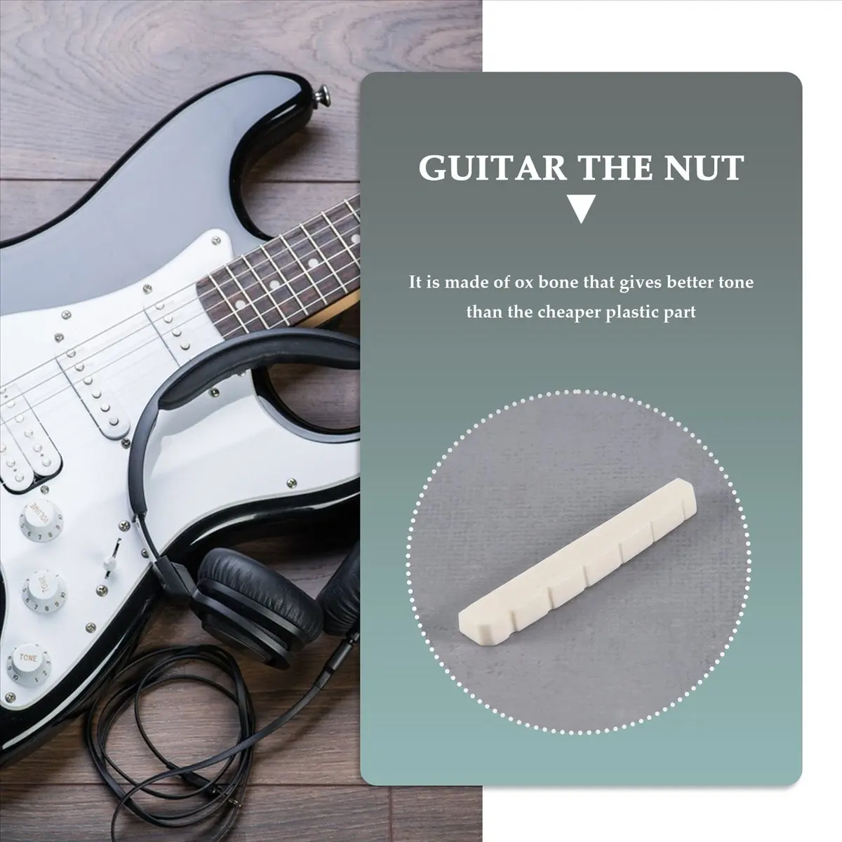 ABPF 42mm Bone Nut for Electric Guitar
ABPF 42mm Bone Nut for Electric Guitar