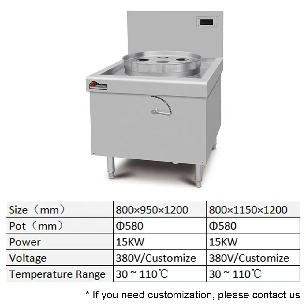 Commercial 15KW Electric Induction Food Steamer Machine for Restaurant - Bun Dumpling Dimsum Cooking Equipment
Commercial 15KW Electric Induction Food Steamer Machine for Restaurant - Bun Dumpling Dimsum Cooking Equipment