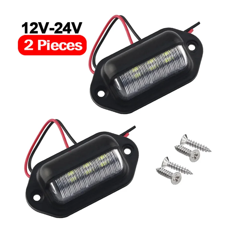 2PCS 6 LED Car License Number Plate Light For SUV Truck Trailer Van Tag Step Lamp White Bulbs Car Products License Plate Lights
2PCS 6 LED Car License Number Plate Light For SUV Truck Trailer Van Tag Step Lamp White Bulbs Car Products License Plate Lights