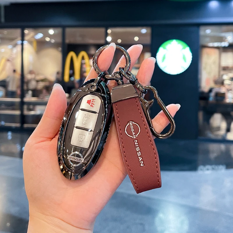 Zinc Alloy Leather Car Key Cover Case Nissan Qashqai Juke X-Trail Patrol Note Leaf Altima Maxima Murano Tiida Teana Rogue Sentra
Zinc Alloy Leather Car Key Cover Case Nissan Qashqai Juke X-Trail Patrol Note Leaf Altima Maxima Murano Tiida Teana Rogue Sentra