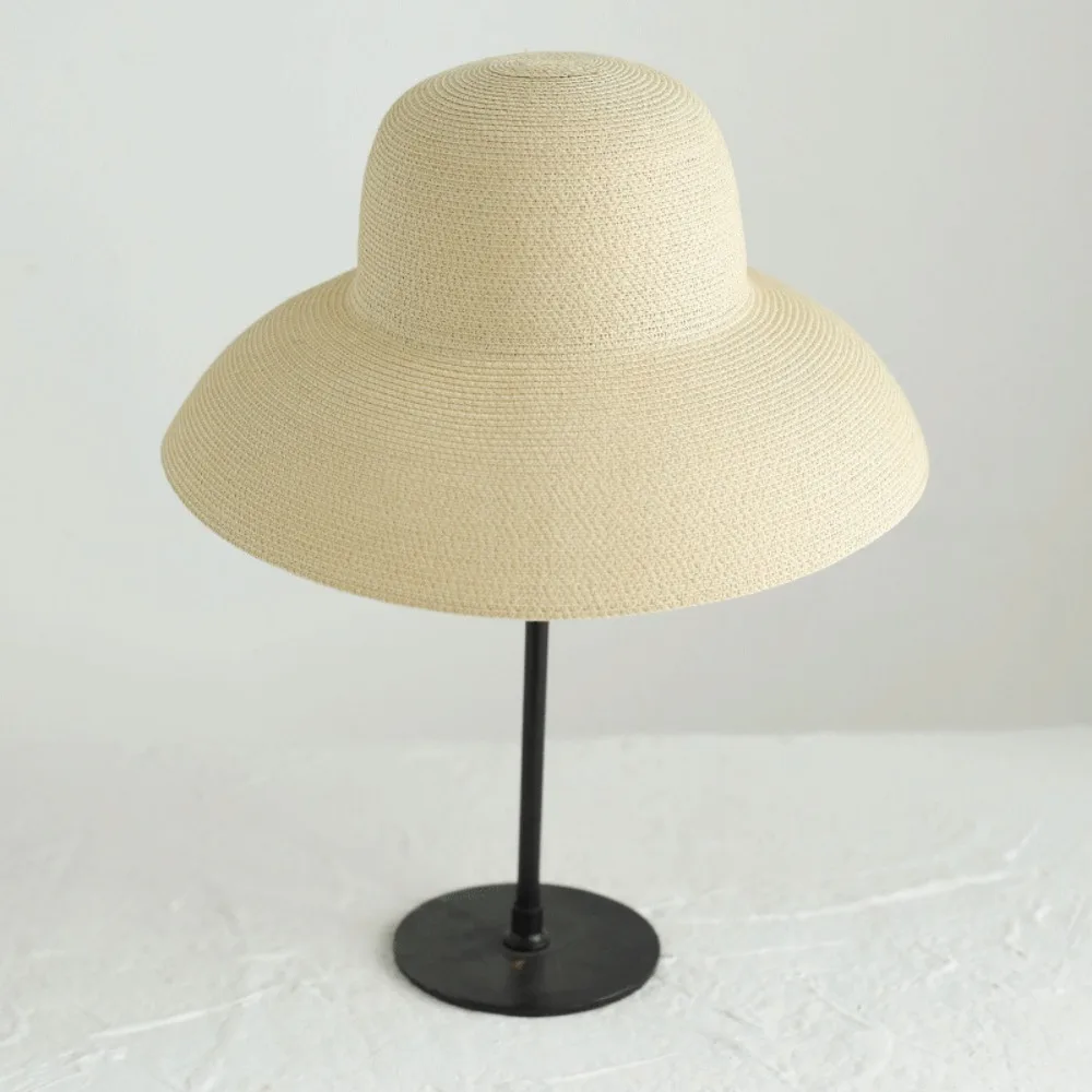 Hot Sale Big Brim Hepburn Wind Sun Hat Sunscreen Sun Protection Folding Beach Hat Folding White Straw Hat Summer
Hot Sale Big Brim Hepburn Wind Sun Hat Sunscreen Sun Protection Folding Beach Hat Folding White Straw Hat Summer