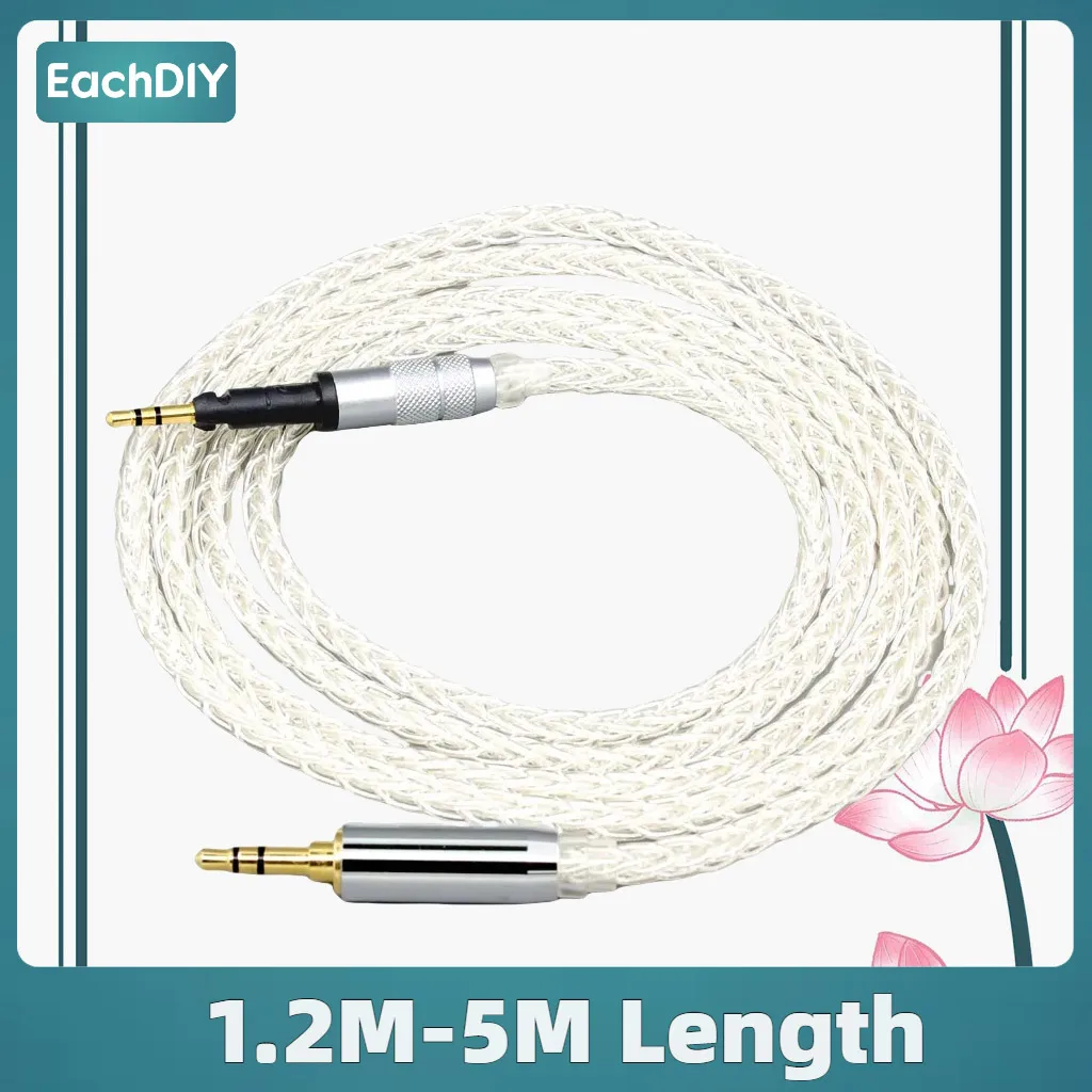 8 Core Palladium Earphone Cable For Sennheiser HD6 HD7 HD8 MIX DJ HD595 99% 7n Pure Silver 8409
8 Core Palladium Earphone Cable For Sennheiser HD6 HD7 HD8 MIX DJ HD595 99% 7n Pure Silver 8409