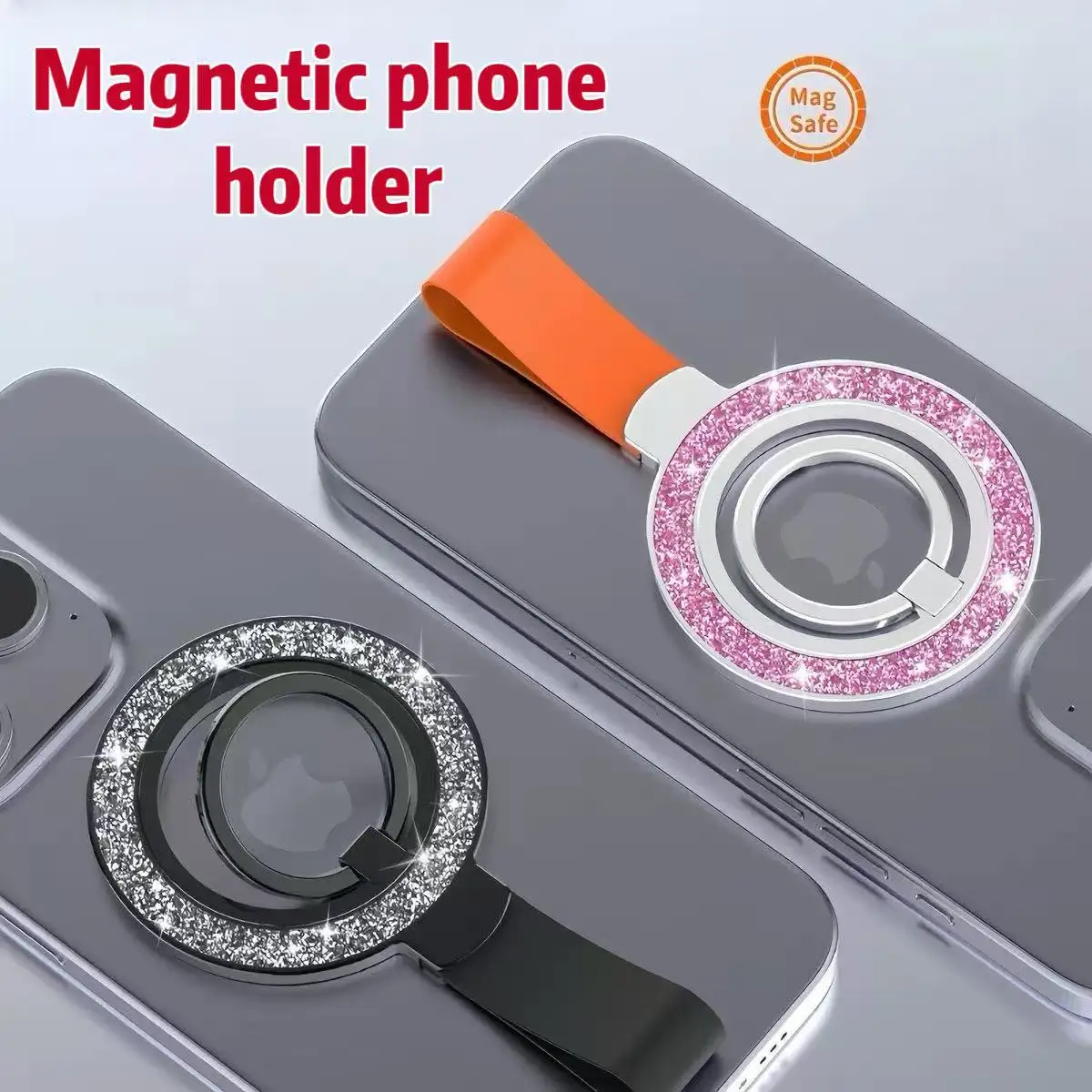 Магнитный держатель для телефона, силиконовый ремешок, Magsafe, кольцо с пряжкой, кронштейн, вращающийся на 360 градусов рабочий стол 
Магнитный держатель для телефона, силиконовый ремешок, Magsafe, кольцо с пряжкой, кронштейн, вращающийся на 360 градусов рабочий стол