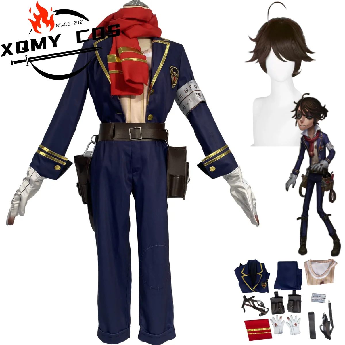 XqGame Identity V Luca Balsa Prisoner Косплей Костюм Survivors Weirdo Синее Пальто Униформа Полный Комплект Парик Мужской Костюм Для Хэллоуина
XqGame Identity V Luca Balsa Prisoner Косплей Костюм Survivors Weirdo Синее Пальто Униформа Полный Комплект Парик Мужской Костюм Для Хэллоуина