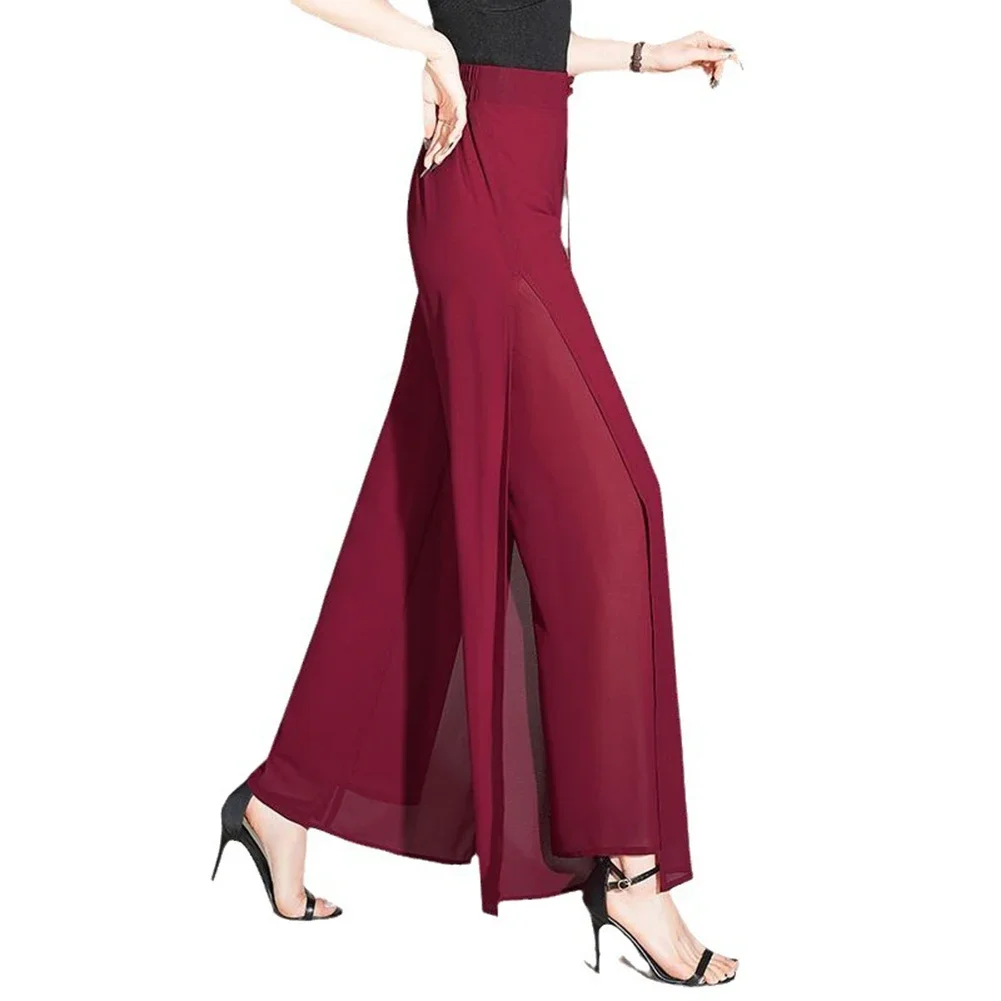 Double Layer Pants Chiffon Wide Leg Pants Spring Fashion Comfortable Vacation Pants Summer Casual Pants Thin Split Trousers
Double Layer Pants Chiffon Wide Leg Pants Spring Fashion Comfortable Vacation Pants Summer Casual Pants Thin Split Trousers