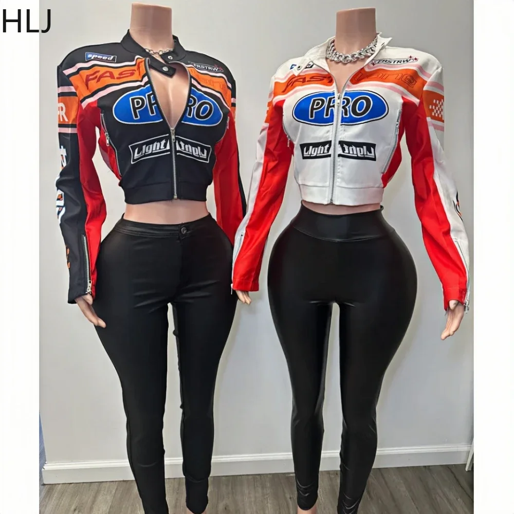 HLJ&GG Fashion Trend Letter Y2K Two Piece Sets Women Zip Long Sleeve Crop Coats And Skinny Pants Outfits Spring New Streetwear
HLJ&GG Fashion Trend Letter Y2K Two Piece Sets Women Zip Long Sleeve Crop Coats And Skinny Pants Outfits Spring New Streetwear