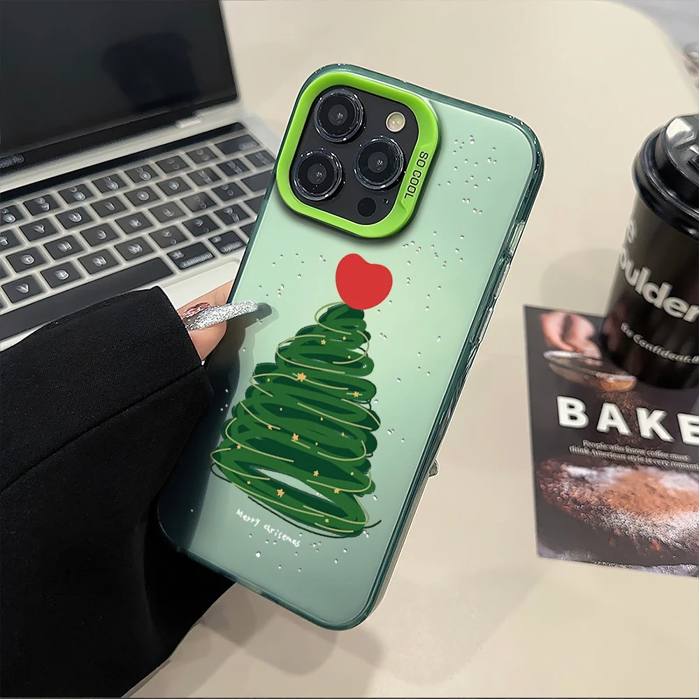 Merry Happy Christmas Tree Love Cute Phone Case for iPhone 16 12 13 14 15 11 Max Pro Plus Laser IMD Color Shell
Merry Happy Christmas Tree Love Cute Phone Case for iPhone 16 12 13 14 15 11 Max Pro Plus Laser IMD Color Shell