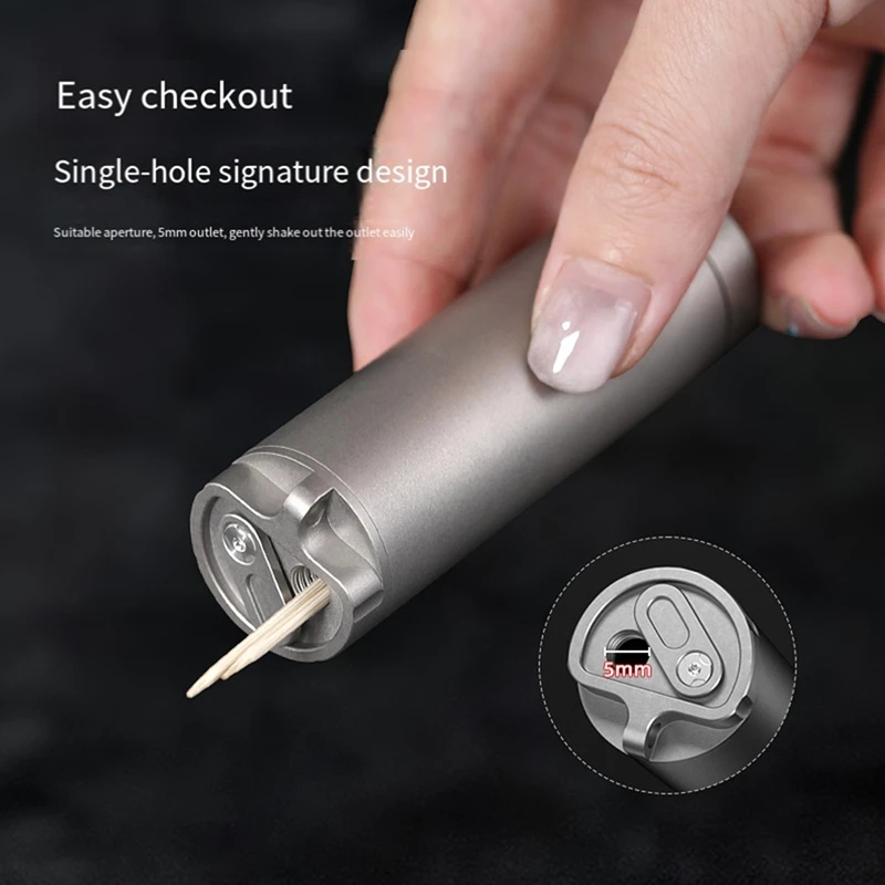DW-Titanium Alloy Multifunctional Toothpick Box Titanium Alloy Bottle Travel Storage Box Outdoor
DW-Titanium Alloy Multifunctional Toothpick Box Titanium Alloy Bottle Travel Storage Box Outdoor