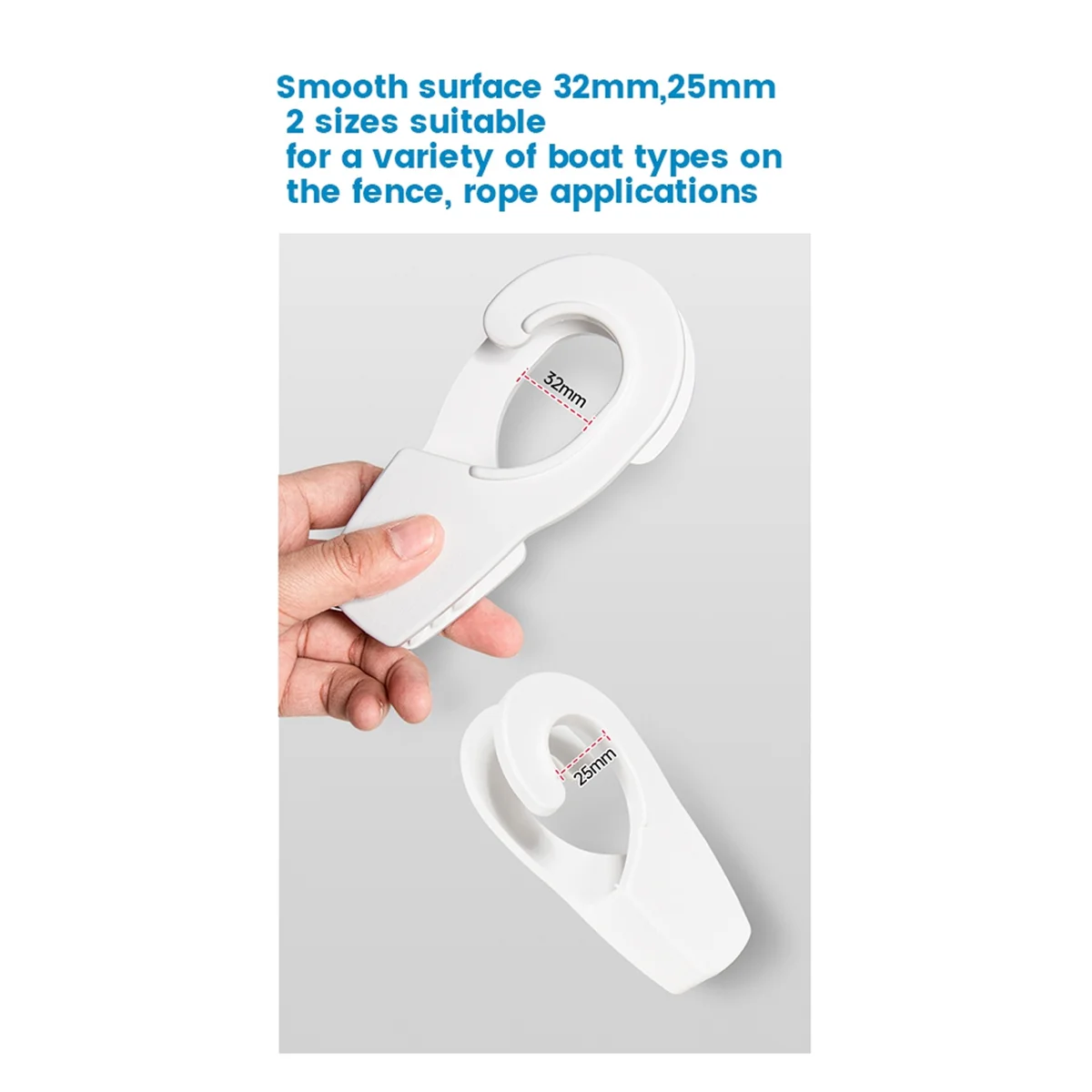 Rail Mount Boat Fender Hanger Hook Quick Release Clip Professional Versatile Adjuster Clip Line Clip 25mm White F
Rail Mount Boat Fender Hanger Hook Quick Release Clip Professional Versatile Adjuster Clip Line Clip 25mm White F