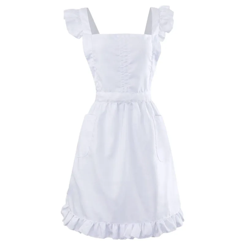 Halloweeen Cosplay Costume Maid Ruffle Retro Apron Cute Japanese-style Lace Dress Kitchen Cooking Cleaning Fancy Dress Men Women
Halloweeen Cosplay Costume Maid Ruffle Retro Apron Cute Japanese-style Lace Dress Kitchen Cooking Cleaning Fancy Dress Men Women