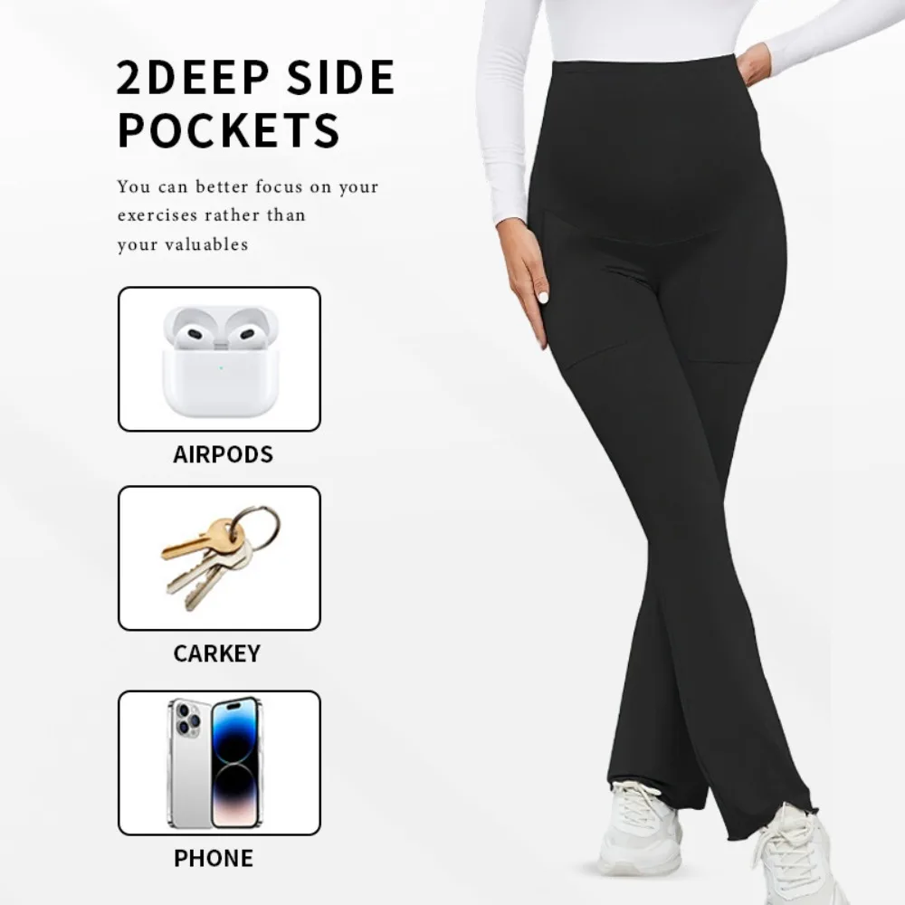 Новые европейские и американские дышащие брюки-клеш для йоги с поддержкой живота и высокой талией для беременных на осень
Новые европейские и американские дышащие брюки-клеш для йоги с поддержкой живота и высокой талией для беременных на осень