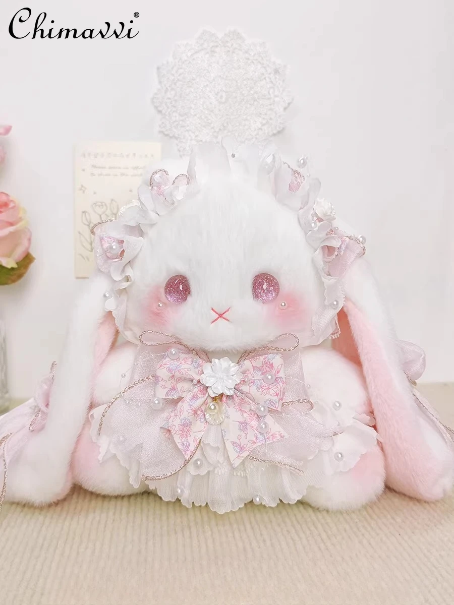 Japanese Style Sweet Large Bucket Rabbit Bag Lolita Cute Girl Kawaii Drawstring Crossbody Large Capacity Backpack
Japanese Style Sweet Large Bucket Rabbit Bag Lolita Cute Girl Kawaii Drawstring Crossbody Large Capacity Backpack