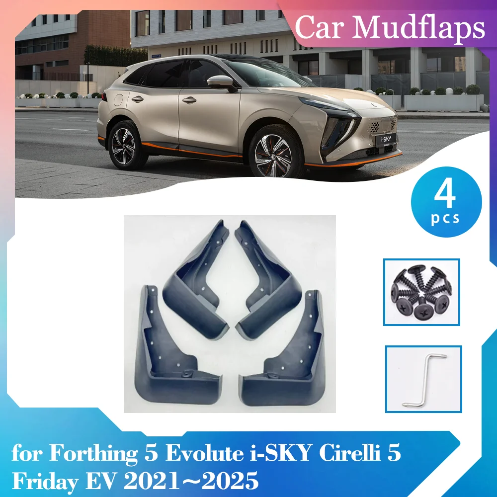 Car Mud Flaps for Forthing 5 Evolute i‑SKY Cirelli 5 Friday EV 2021~2025 Mudflaps Mudguards Splash Guards Fender Accessories
Car Mud Flaps for Forthing 5 Evolute i‑SKY Cirelli 5 Friday EV 2021~2025 Mudflaps Mudguards Splash Guards Fender Accessories