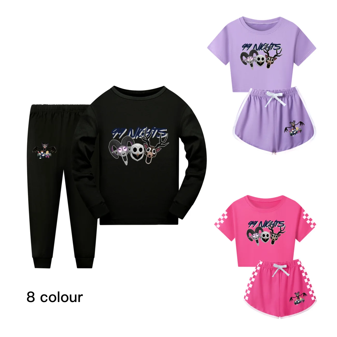 99 Nights in The Forest Costume Kids 99 Night Deer Owl Goat Print Tshirt Pants Boys Pajamas Set Girls Pyjamas Children's Outfits
99 Nights in The Forest Costume Kids 99 Night Deer Owl Goat Print Tshirt Pants Boys Pajamas Set Girls Pyjamas Children's Outfits