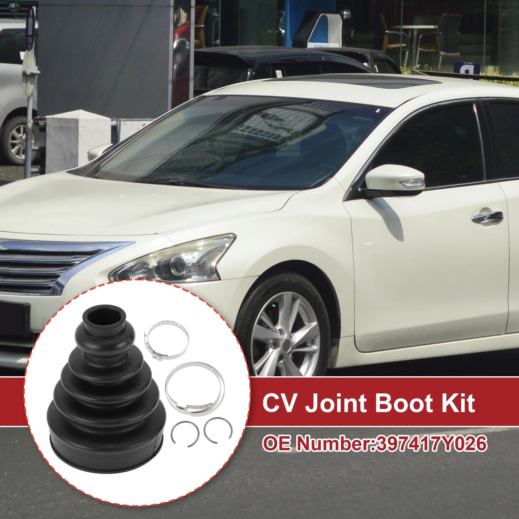 X Autohaux No.397417Y026 Inner CV Joint Boot Kit with Clamps for Nissan Altima 2004-2006 for Nissan Quest 2004-2009
X Autohaux No.397417Y026 Inner CV Joint Boot Kit with Clamps for Nissan Altima 2004-2006 for Nissan Quest 2004-2009