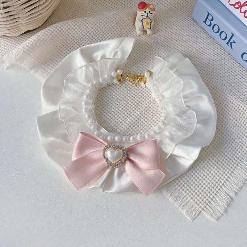 10pcs Pearl Bowknot Pet Collar | Adjustable Cat Dog Bib for Wedding Daily & Photos
10pcs Pearl Bowknot Pet Collar | Adjustable Cat Dog Bib for Wedding Daily & Photos