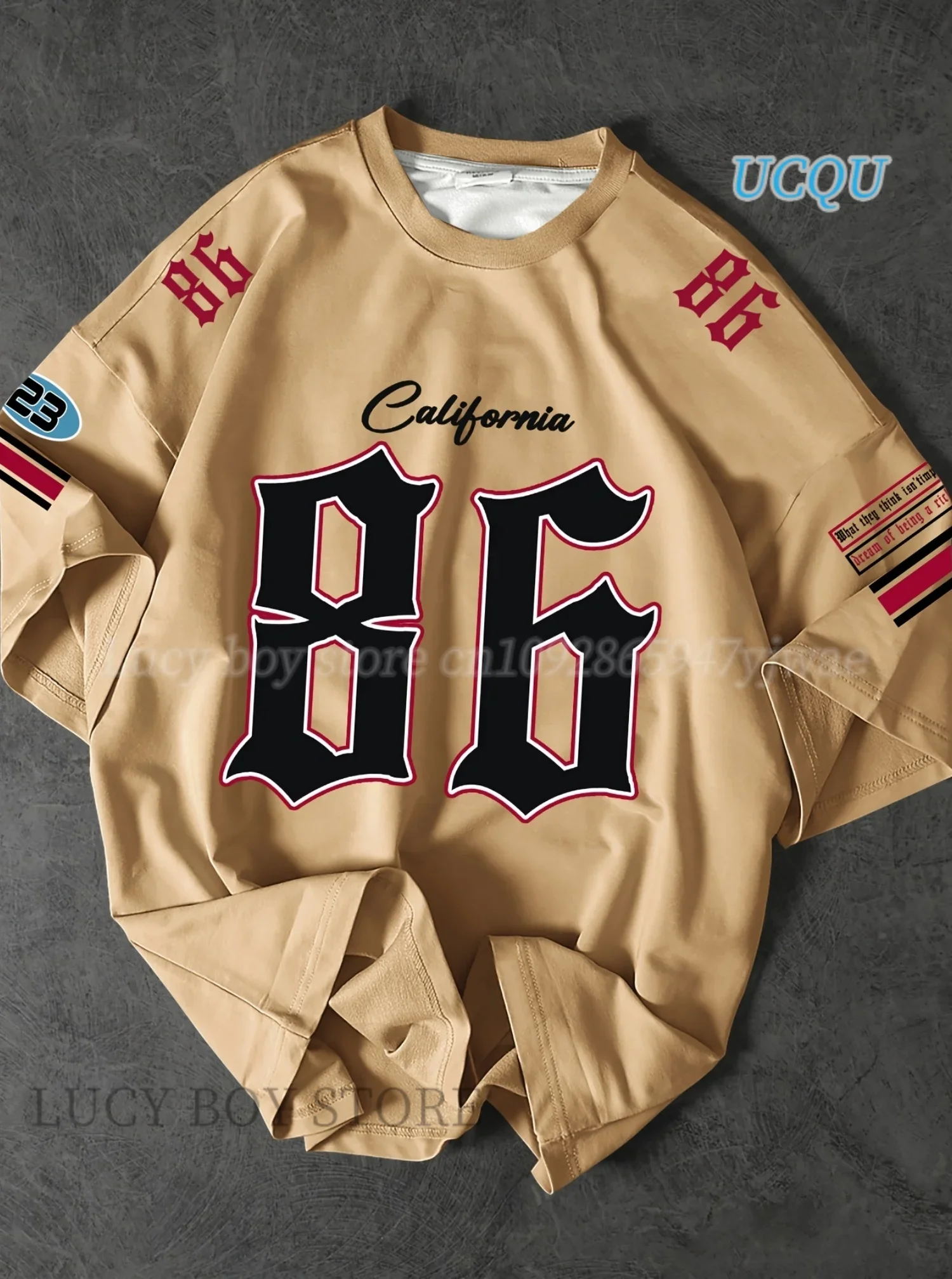 Sportwear Jersey Men California Short Sleeve T Shirt Man O Neck Racing Football Tee Vintage Casual Tops Men Clothes
Sportwear Jersey Men California Short Sleeve T Shirt Man O Neck Racing Football Tee Vintage Casual Tops Men Clothes