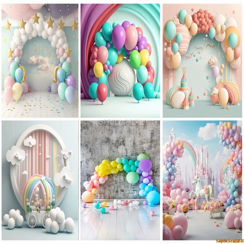 Balloons Arch Decorations For Baby Shower Photography Backdrops Props Birthday Newborn Party Theme Photo Studio Background BE-19
Balloons Arch Decorations For Baby Shower Photography Backdrops Props Birthday Newborn Party Theme Photo Studio Background BE-19