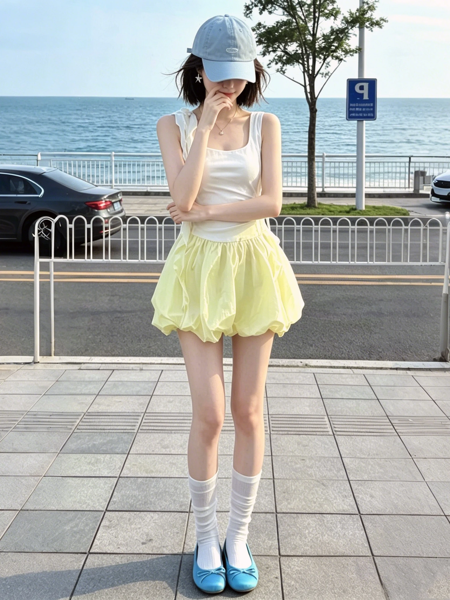 Yellow Pleated Puffy Short Skirt Women's Summer New High Waist Slimming Anti-Light A-Line Thin Casual Half-length Skirt
Yellow Pleated Puffy Short Skirt Women's Summer New High Waist Slimming Anti-Light A-Line Thin Casual Half-length Skirt